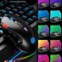 INPHIC Wired RGB Gaming Mouse, High Performance USB Ergonomic Computer Mouse, 12 Programmable Buttons, 5000 DPI Optical, Chroma LED Backlight, Adjustable Weight MMO Gamer Mice for PC Desktop - Image 1