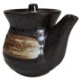Pack Of 2 Japanese Black Tenmoku Glazed Porcelain Soy Sauce Oil Dispenser Flasks - Image 6