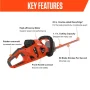 56V 22 in. Double-Sided Reciprocating Cordless Battery Powered Hedge Trimmer with 2.5Ah Battery and Charger - Image 3