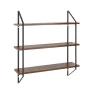 (4 pack) Better Homes & Gardens 3-Tier 20"W Wood Bracket Shelves, Walnut - Image 6
