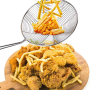 Spider Skimmer Strainer Ladle Deep Frying Chinese Spoon and Stainless Steel Wire - Image 2