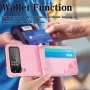 Z Flip 3 Case, Galaxy Z Flip 3 Wallet Case, Allytech Premium PU Leather Protection Wallet Case with Cards Holders Shoulder Strap Phone Cover Case for Samsung Galaxy Z Flip 3 2021 5G, Pink - Image 6