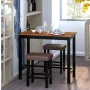 Costway 3 Piece Pub Table Set Counter Height Kitchen Breakfast Bar Dining Table W/Stools Black - Image 3