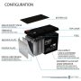 12-Volt 7Ah F2 Replacement Battery for PowerSonic PS-12703822 - Image 3