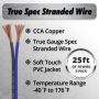 InstallGear 10 Gauge (50Ft) Copper Clad Aluminum CAA - Primary Automotive, Amplifier Power and Ground Cable, Battery Cable, Audio Speaker Stereo, RV Trailer Wiring Welding Cable - Image 2