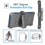 Njjex Phone Cases for Samsung Galaxy S23, [Buit-in Temerped Glass Screen Protector] Combo Holster Belt Clip [Heavy Duty] [Kickstand] Full-Body Rugged Holster Case（Blue) - Image 5