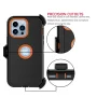 Apple iPhone 14, 14 Pro, 14 Plus, 14 Pro Max Case, Heavy Duty Rugged Defender Case with [Belt Clip Holster] [Built in Screen Protecotr], Shockproof Full Body Protection Kickstand Cover, Orange - Image 5