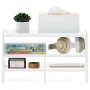Furinno Hermite Desk Top Organizing Shelf Bookcase, White - Image 5