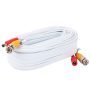 Postta BNC Video Power Cable 30 Feet Pre-Made All-in-One Video Security Camera Cable Wire with Two Connectors for CCTV DVR Surveillance System - Image 2