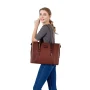 Mosiso Women's Briefcase PU Leather 15.6 inch Laptop Tote Bag Shoulder Handbag fits 13 15 inch Macbook - Image 2