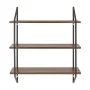 (4 pack) Better Homes & Gardens 3-Tier 20"W Wood Bracket Shelves, Walnut - Image 4
