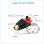 Speaker Wire cable to Audio Male RCA Connector Adapter Jack Plug Lot - Image 5