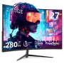 Z-EDGE UG27P 27-Inch Curved Gaming Monitor 280Hz 1ms Full HD 1920x1080 LED Monitor HDMI DP Port - Image 1