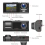 Car Dual Lens Dash Cam HD 1080P Front/Rear/Inside Video Recorder Camera G-Sensor - Image 3
