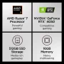 Lenovo - LOQ 15.6" 2K Gaming Laptop - AMD Ryzen 7 170 2025 - 16GB Memory - NVIDIA GeForce RTX 4050 - 512GB Storage - Luna Grey - Image 2