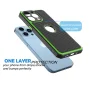 iPhone 13 13 Mini 13 Pro Max Case, iPhone 13 Pro Cute Case, Tekcoo Shock Absorbing [Green] Rubber Silicone & Plastic Scratch Resistant Bumper Grip Cute Sturdy Hard Phone Cases Cover - Image 4