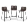 Paxton 24 in. Brown Counter Stool (Set of 3) - Image 4