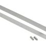 Zephyr - 2 in. x 19 in. Rectangular Adapter for Lift Downdraft - Silver - Image 1