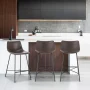 Paxton 24 in. Brown Counter Stool (Set of 3) - Image 1