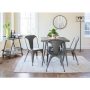 Austin Matte Grey Metal Dining Chair (Set of 2) - Image 6