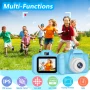 Rirool HD Kids Digital Camera for Girls 3-12, 13MP Video & Photo Camera with 32GB SD Card, Selfie Camera for Toddlers, Best Birthday Gift for 3-10 Year Old Girls (Blue) - Image 5