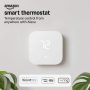 Amazon - Smart Thermostat – Save money and energy - Works with Alexa and Ring - C-wire required - White - Image 2