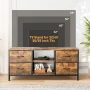 GIKPAL 4 Drawer Dresser TV Stand, Dressers for Bedroom Up to 50" TV Stand Chest of Drawers, Brown - Image 3