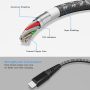 Bawanfa Long iPhone Charger Cord 16FT/5M [Apple MFi Certified] Lightning Cable Extra Long Nylon Braided Fast Charger Cable 2.4A for iPhone 12 11 Pro X XS Max XR 8 7 6s 6 Plus SE,Black - Image 2