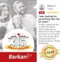 Barkan 7" to 12" Full Motion - 4 Movement Tablet Wall & Cabinet Mount, White, Firm Tablet Clamp, 360° Rotation - Image 5