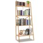 58 Inch 4-Tier Bamboo Ladder Bookshelf - Image 3