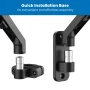 Ergonomic Full Motion Laptop Arm for Wall or Pole Mounting for 10 in. - 15.6 in Laptops - Image 5