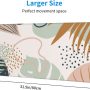 Gaming Desk Pad, XXL Large Kawaii Mouse Pad, 31.5" x 12" Desk Mat, Waterproof Desk Blotter Protector, Ultra Thin Large PC Keyboard Pad, Non-Slip Abstract Leaves Keyboard Mat for Office Home Laptop - Image 4