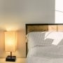 Set of 2 Touch Control Table Lamps,2 USB Ports,2 AC Outlet,3 Way Dimmable Modern Bedside Nightstand Lamp with Fabric Shade,for Living Room Bedroom Hotel,LED Bulb Included(2 Pack) - Image 2