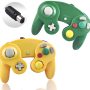 Reiso 2 Packs NGC Controllers Classic Wired Controller for Wii Gamecube (Light Orange and Green) - Image 2