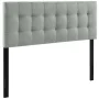 Lily Brown Queen Upholstered Vinyl Headboard - Image 6
