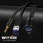 USB 3.0 & 3.5mm Car Mount Flush Cable, 6ft - Image 3