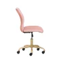Mainstays Plush Velvet Office Chair, Lilac Bloom - Image 3