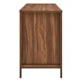 Modway Soma 47" Natural Rattan and MDF Wood Office Desk in Walnut - Image 4