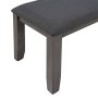 6-Piece Gray Rustic Wood Dining Set with Bench - Image 3