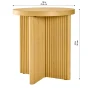 Better Homes & Gardens Lillian Fluted End Table, Natural Pine Finish - Image 5
