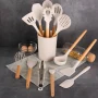 Mainstays 14pcs Cooking Utensil Set with Caddy - Image 6