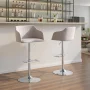 Daniella Light Grey Adjustable Bar Stool - Image 5