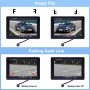 Camecho Vehicle Backup Camera 4 Split Monitor Front View Rear View Camera Auto 18 IR Night Vision Waterproof Aviation 4 Pins Connector LCD Monitor for Trucks RV Trailer Bus - Image 4