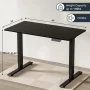 FitStand 48"x24" Electric Height Adjustable Standing Desk, One-Piece Desktop Sit Stand Desk with 4 Height Memory Settings, Anti-Collision Technology, Sturdy 220 lbs Capacity Home Office Workstation - Image 2