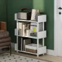 Furinno TURN-N-TUBE 3-Tier Freestanding Multipurposes Display Rack White/White - Image 1