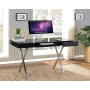 Room Designs Computer X Desk Black Gloss Modern Rectangle - Image 4