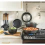 Black Nylon Cooking Utensils with Wood Design (Set of 7) - Image 2