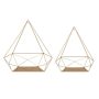 Prouve 14 in. x 7 in. x 15 in. Gold Metal Decorative Wall Shelf - Image 4