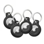 Belkin - Secure holder with Key Ring, Scratch Resistant, Protective AirTag Keychain for Apple AirTag - 4-Pack - Black - Image 3