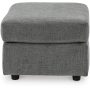 Signature Design by Ashley Contemporary Stairatt Ottoman, Gravel - Image 4
